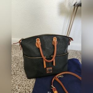 DOONEY AND BOURKE Black Bag with removable strap and dust bag